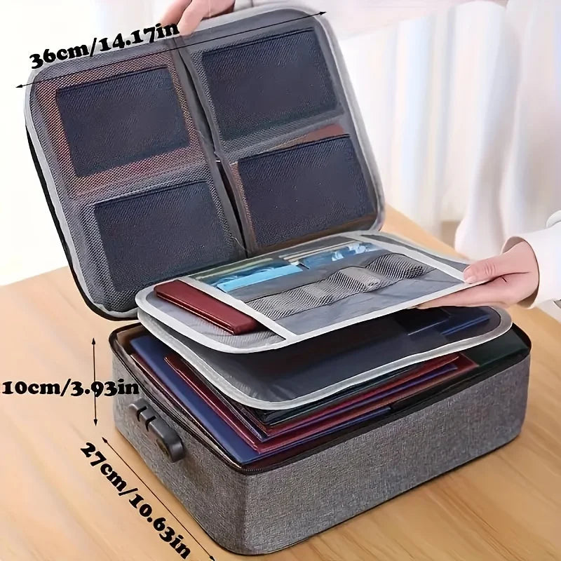 Document organizing and storage bag & حقيبة تنظيم وحفظ الوثائق