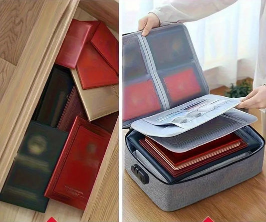 Document organizing and storage bag  &  حقيبة تنظيم وحفظ الوثائق